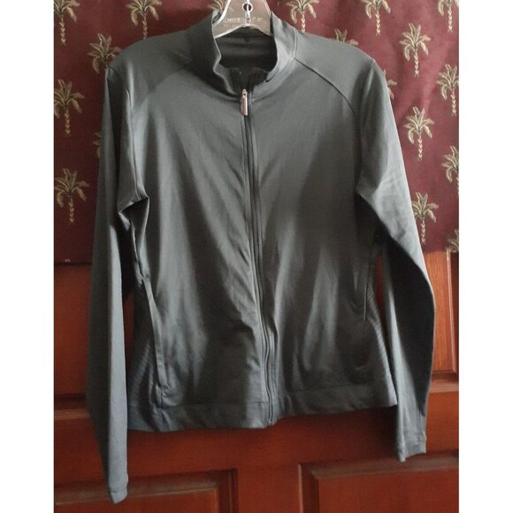 Nike Golf Dri-Fit Jacket Full Zip Gray Embroidered Logo S Activewear - Picture 4 of 11